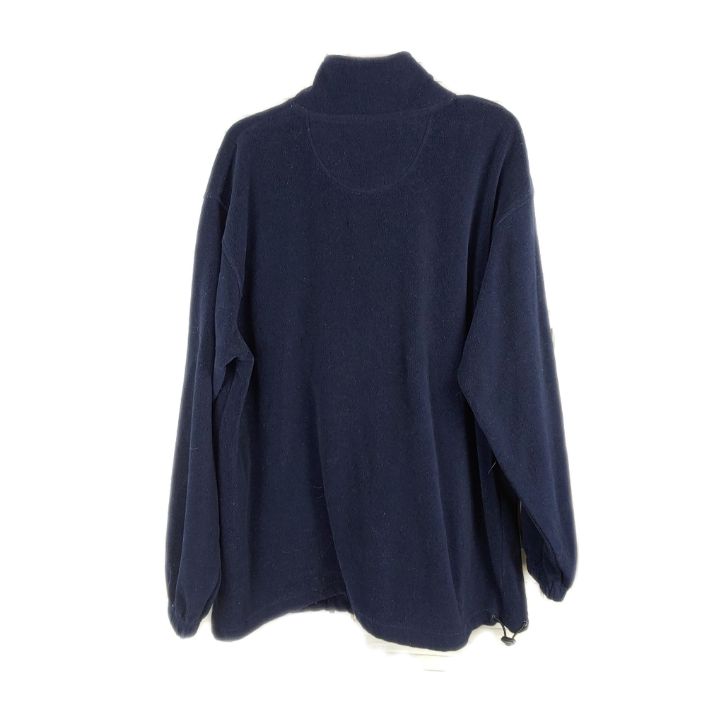 P.J.Mark Mens XL Navy Blue Fleece 1/4 Zip Pullover - Picture 5 of 5